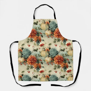 Tablier Floral Thanksgiving Motif Vintage (1)