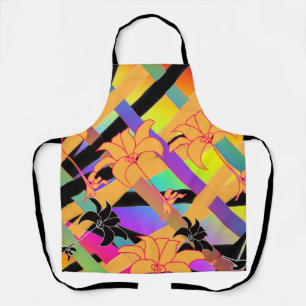 Tablier Floral tissé