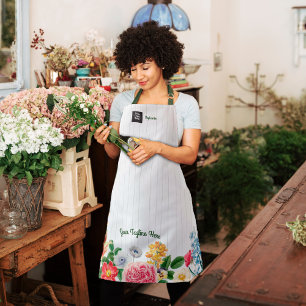 Tablier Flore Boutique Floriste Fleur Bordure