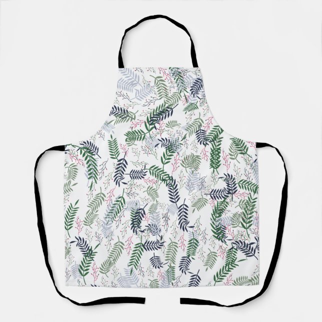 Tablier Flore de feuilles et de fleurs (Recto)