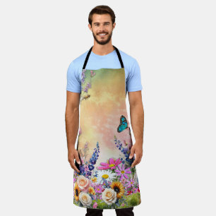 Tablier Flores florales du printemps et de l'été