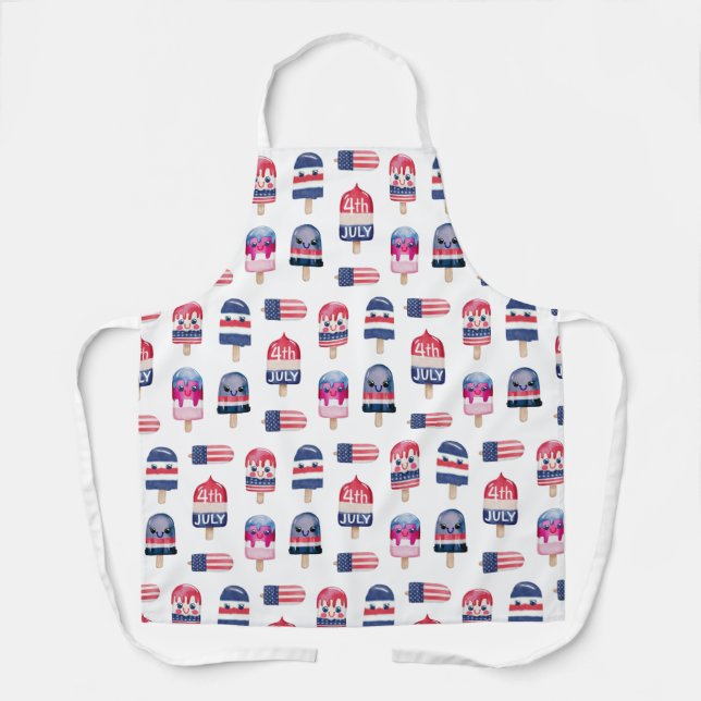 Tablier Fodie et le 4 juillet ! (Recto)