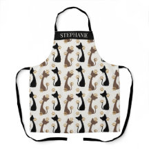 Folk Art Cat Pattern | Farmhouse Kitchen