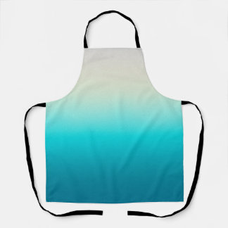 Tablier Fond Abstrait Dégradé Bleu Aqua Ombre Douce 