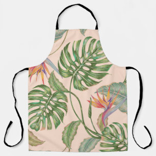 Tablier Fond de motif tropical vintage Floral sans soudure