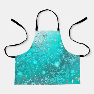 Tablier Fond de papier d'aluminium turquoise Menthe