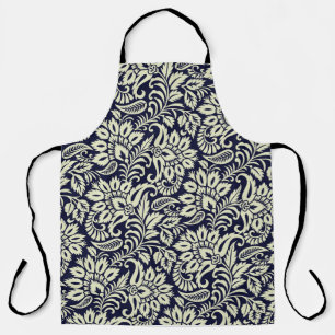 Tablier Fond Floral Indien Design Vintage