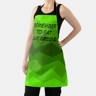 Tablier Fond vert