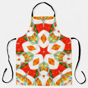 Tablier Fonte colorée symétrique motif, céramique