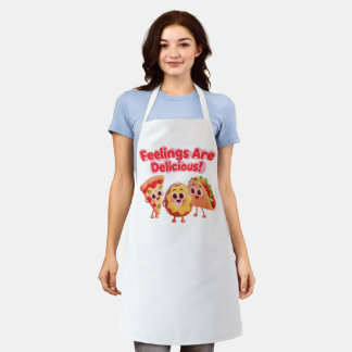 Tablier Food Cartoon Apron – Fun Kitchen Cooking Gift