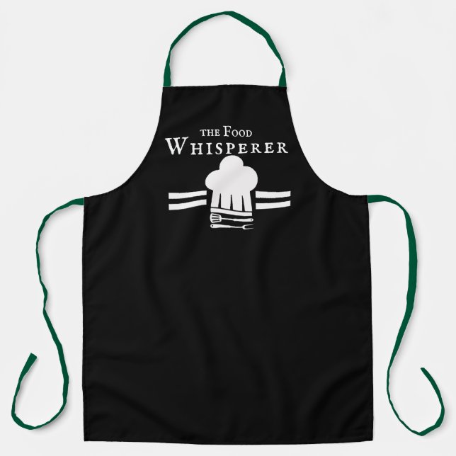 Tablier Food Whisperer - Nourriture Drôle Nom Pers (Recto)