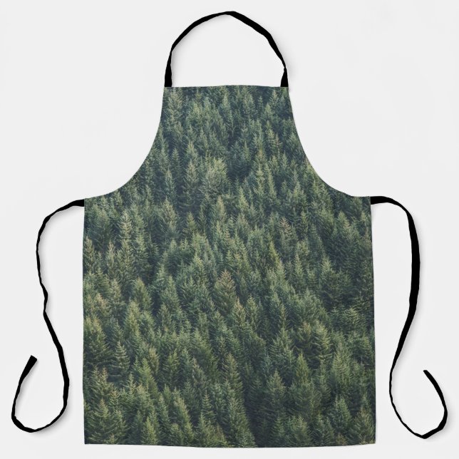 TABLIER FORÊT D'ARBRE DE PINS (Recto)
