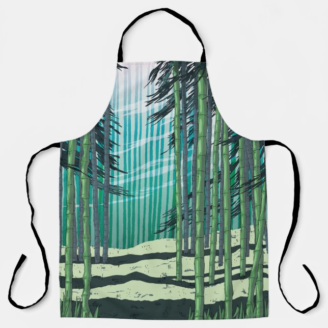 Tablier Forêt de bambou (Recto)