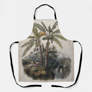 Tablier Forêt de bananiers tropicaux antiques   Bota vinta