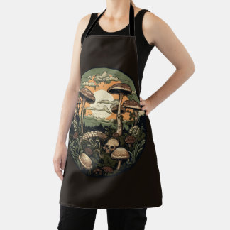 Tablier Forêt de champignons punk