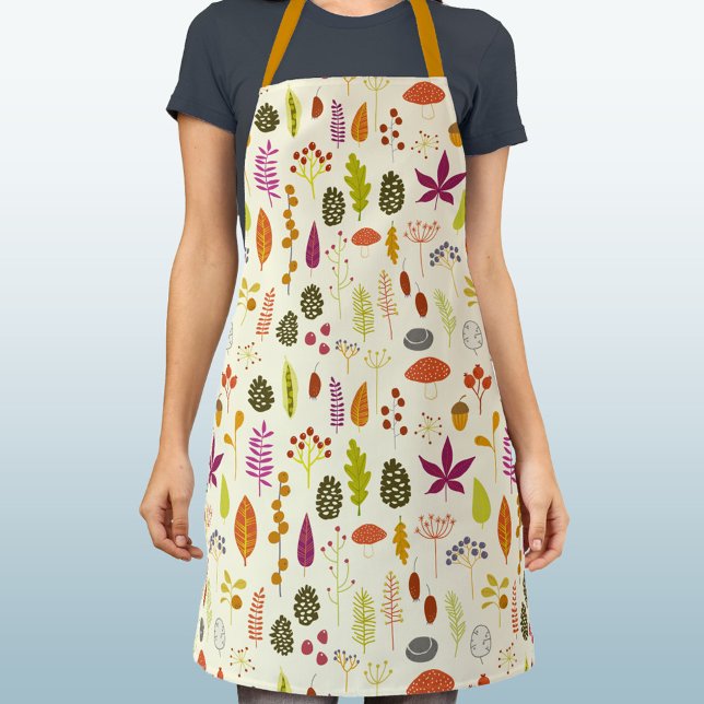 Tablier Forêt forestière (Autumn forest woodland nature pattern apron)