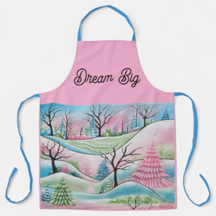 Tablier Forêt hivernale pastel Art enjoué