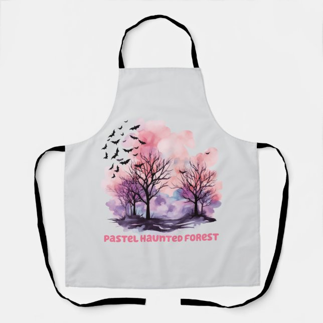 Tablier Forêt hôtelière Pastel (Recto)