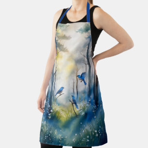 Tablier Forêt Scénique des Merlesbleus des Bois