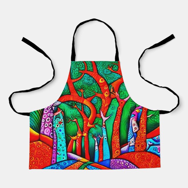 Tablier Forêt sur les collines (Recto)