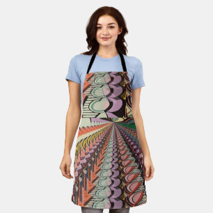 Tablier Forme Abstraite, dachshund ajouter du texte, tabli