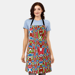 Tablier Formes Abstraites, style Matisse, ajouter du texte