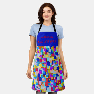 Tablier Formes Abstraites, style Matisse, ajouter du texte