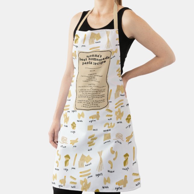 Tablier Formes et noms de pâtes italiennes Recette Nonna K (Insitu)