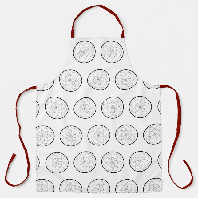 Tablier formes géométriques dans l'art (Recto)