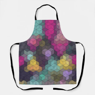 Tablier formes hexagones géométriques modernes Abstraites