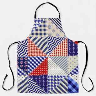 Tablier Formes modernes et motif géométrique transparent e