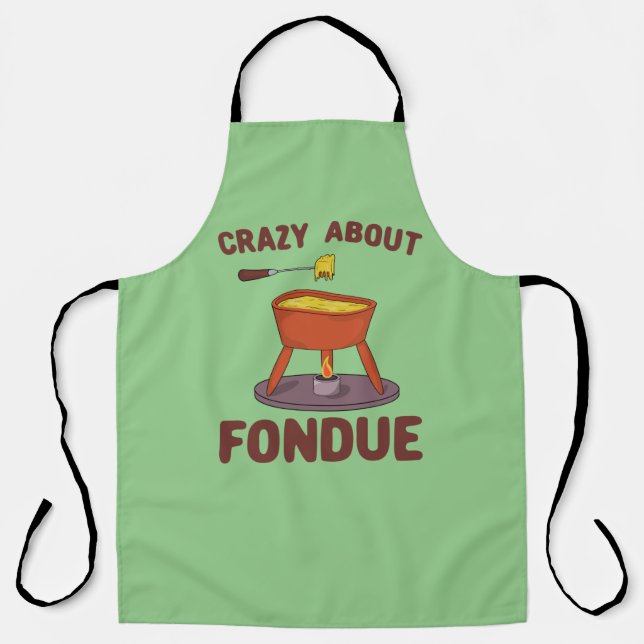Tablier Fou sur Fondue Pun T-Shirt (Recto)