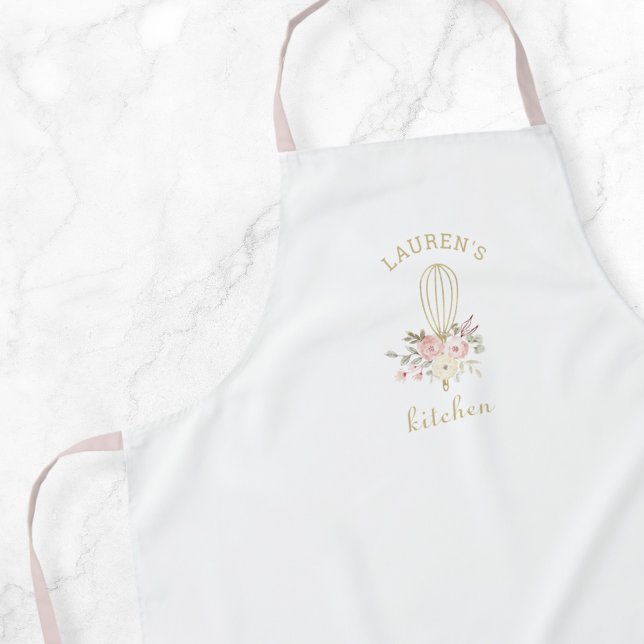 Tablier Fouet floral rustique élégant (Créateur téléchargé)
