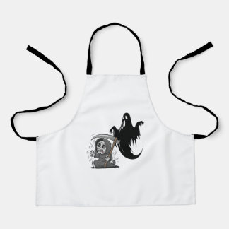 Tablier Foutaise et fantôme effrayés.