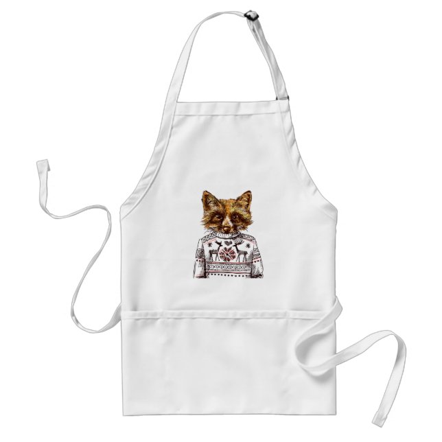 Tablier Fox habillé rusé (Devant)