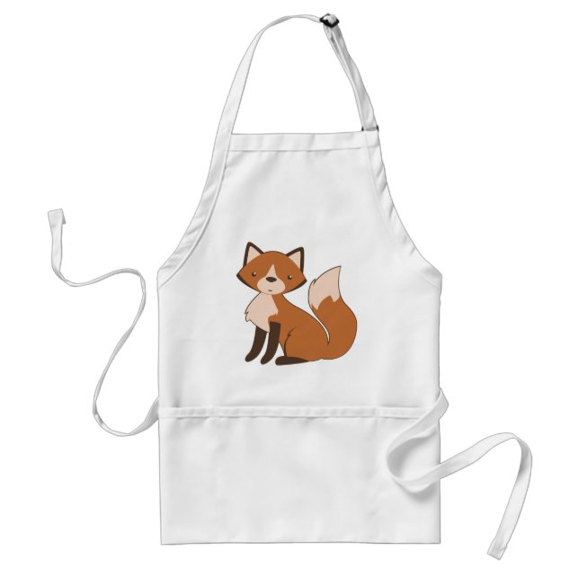 Tablier Fox se reposant mignon (Devant)