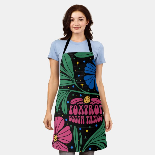 Tablier Foxtrot Delta Tango Flower Boho (Porté)