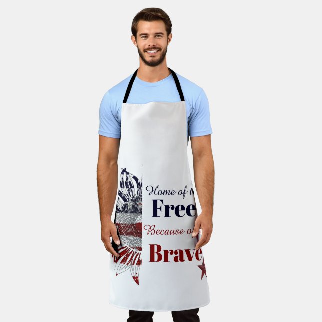 Tablier Foyer des hommes libres grâce aux braves,   (Porté)