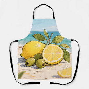 Tablier Fraîcheur Ensoleillée au Citron et à l'Olive au Bo