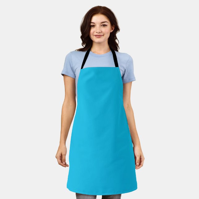 Tablier Framboise bleue (couleur solide) (Porté)