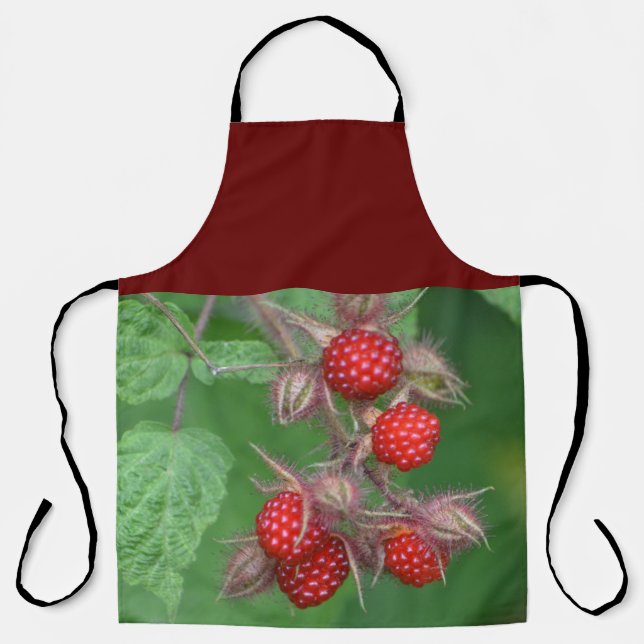 Tablier Framboises rouges juteuses (Recto)