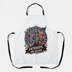 Tablier Frankenstein patriotique brute de liberté horreur
