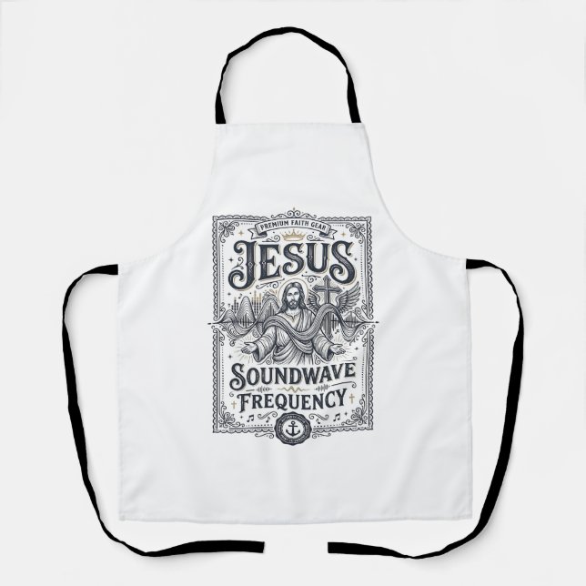 Tablier Fréquence d'onde sonore Jésus Fréquence d'onde son (Recto)