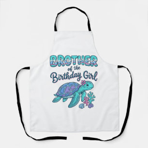 Tablier Frère de la chemise de tortue de mer de la fille d