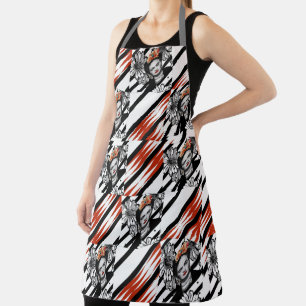 Tablier FRIDA BLACK RED Apron