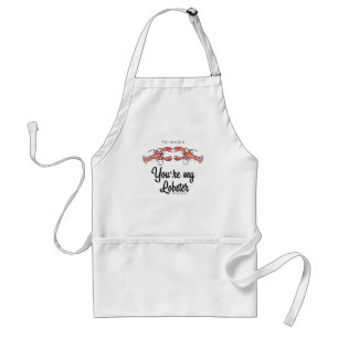 Tablier FRIENDS™ Tu es mon homard Citation aquarelle