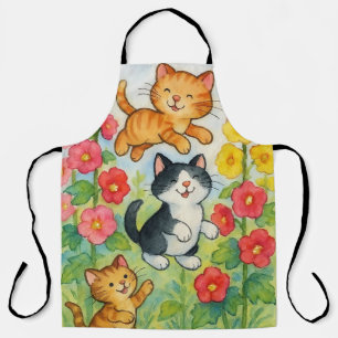 Tablier Frolocation Chats De Campagne Dans Le Jardin Flowe
