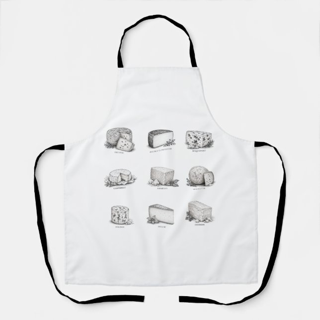 Tablier Fromages du monde entier (Recto)