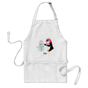 Tablier Frosty le bonhomme de neige et le pingouin