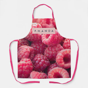 Tablier Fruit Rose Vibrant Personnalisé Bliss Framboise